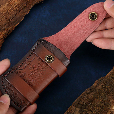 DRAGONSMILE Leather Knife Sheath for Belt