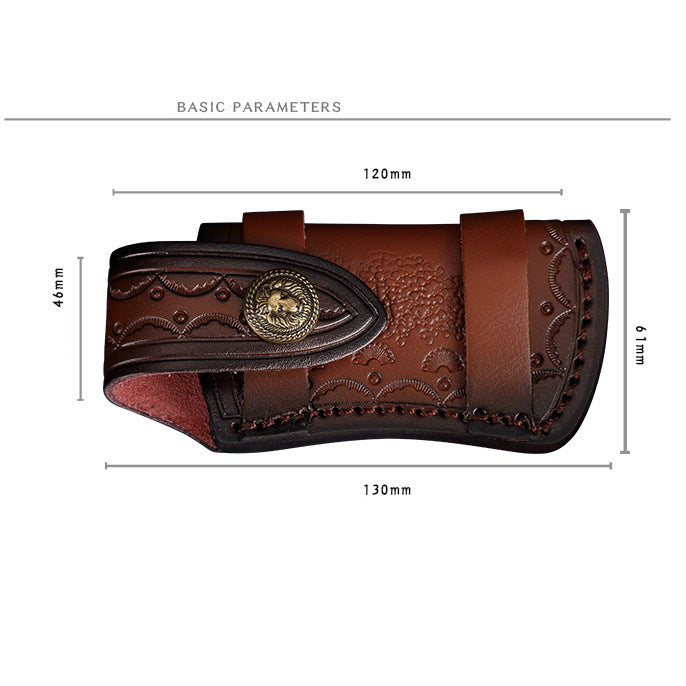 DRAGONSMILE Leather Knife Sheath for Belt