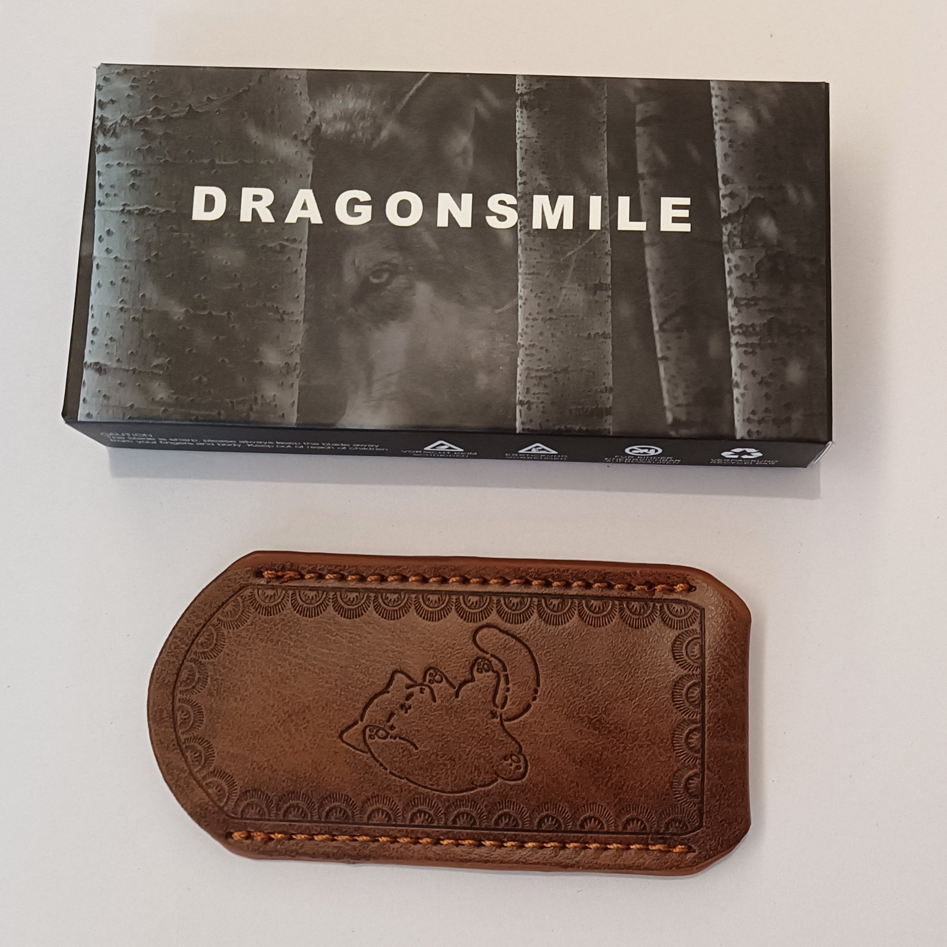 DRAGONSMILE Leather Knife Sheath for Belt